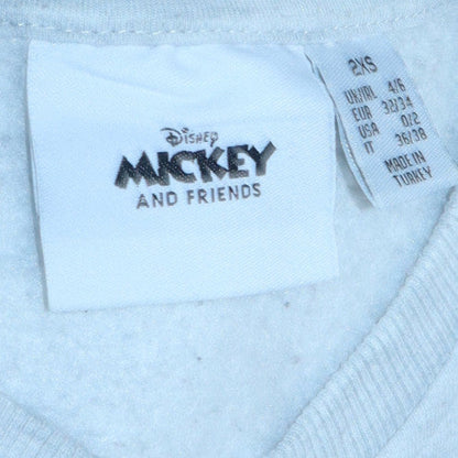 Womens UK Size 2XS Disney Grey Pullover Sweatshirt
