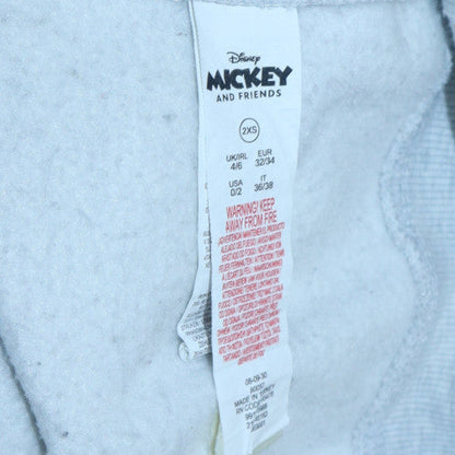 Womens UK Size 2XS Disney Grey Pullover Sweatshirt