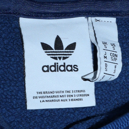 Mens UK Size S adidas Blue Pullover Hoodie
