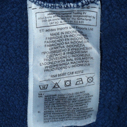 Mens UK Size S adidas Blue Pullover Hoodie