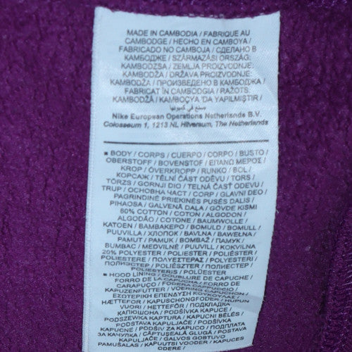 Womens UK Size L Nike Purple Pullover Hoodie