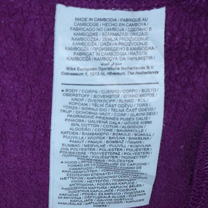 Womens UK Size L Nike Purple Pullover Hoodie
