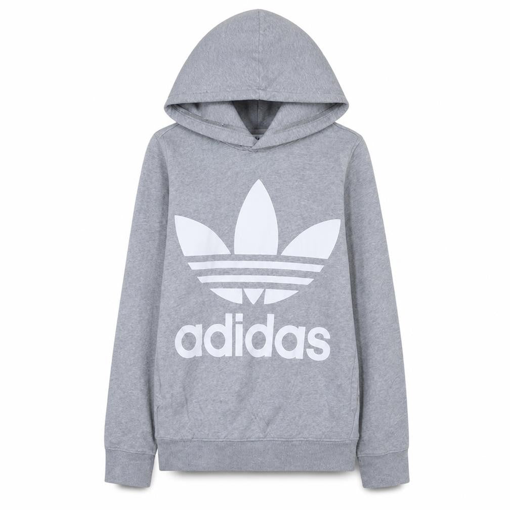 Womens UK Size 8 adidas Grey Pullover Hoodie