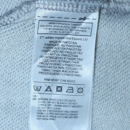 Womens UK Size 8 adidas Grey Pullover Hoodie