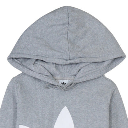 Womens UK Size 8 adidas Grey Pullover Hoodie