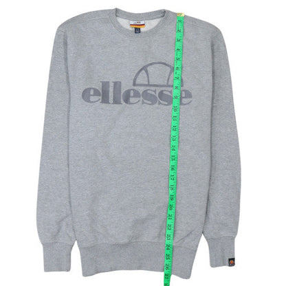 Mens UK Size S ellesse Grey Pullover Sweatshirt