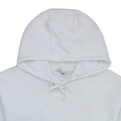 Womens UK Size L FILA White Pullover Hoodie