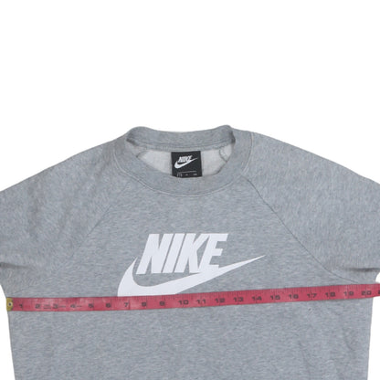 Womens UK Size S Nike Grey Pullover Sweatshirt