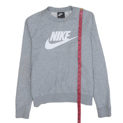 Womens UK Size S Nike Grey Pullover Sweatshirt