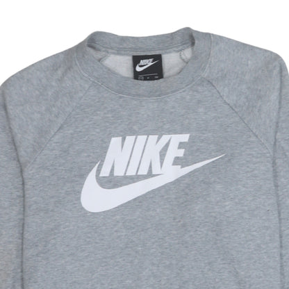 Womens UK Size S Nike Grey Pullover Sweatshirt