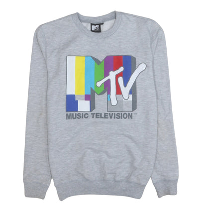Womens UK Size S MTV Grey Pullover Sweatshirt