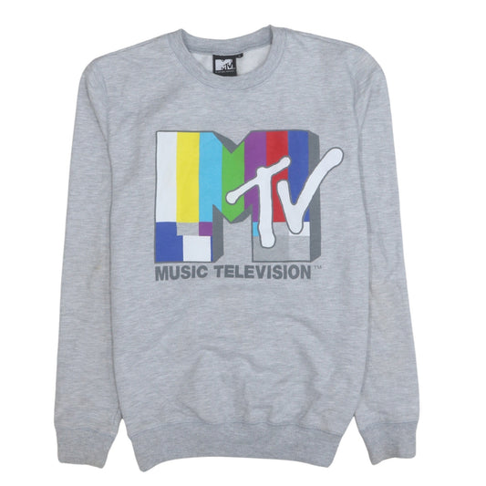 Womens UK Size S MTV Grey Pullover Sweatshirt