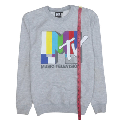 Womens UK Size S MTV Grey Pullover Sweatshirt