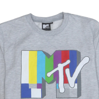 Womens UK Size S MTV Grey Pullover Sweatshirt