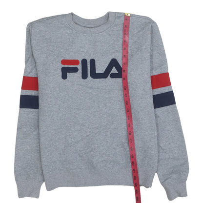 Womens UK Size S FILA Grey Pullover Sweatshirt