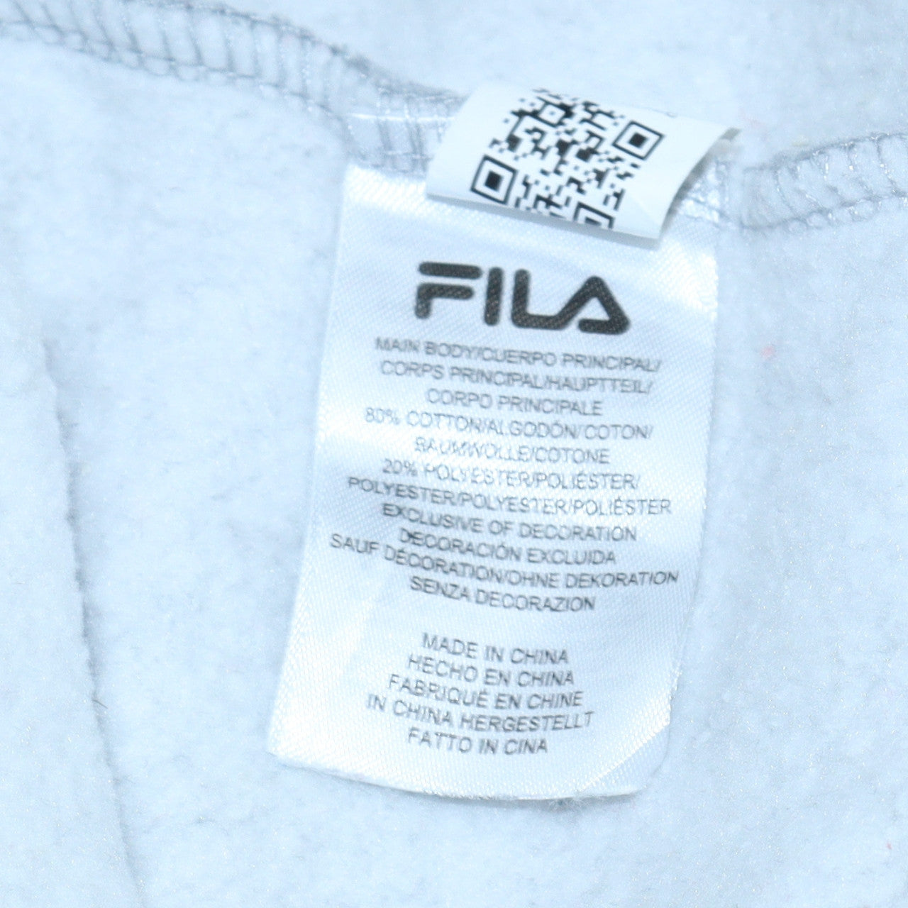 Womens UK Size S FILA Grey Pullover Sweatshirt