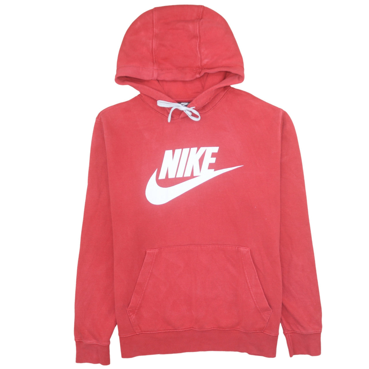 Mens UK Size L Nike Red Pullover Hoodie