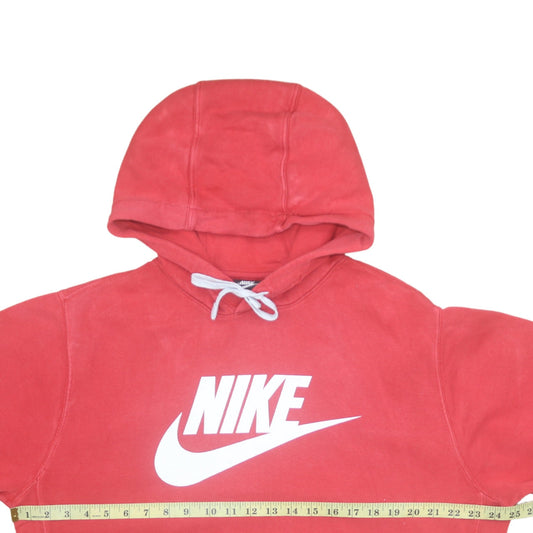Mens UK Size L Nike Red Pullover Hoodie