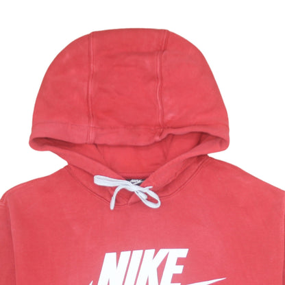 Mens UK Size L Nike Red Pullover Hoodie