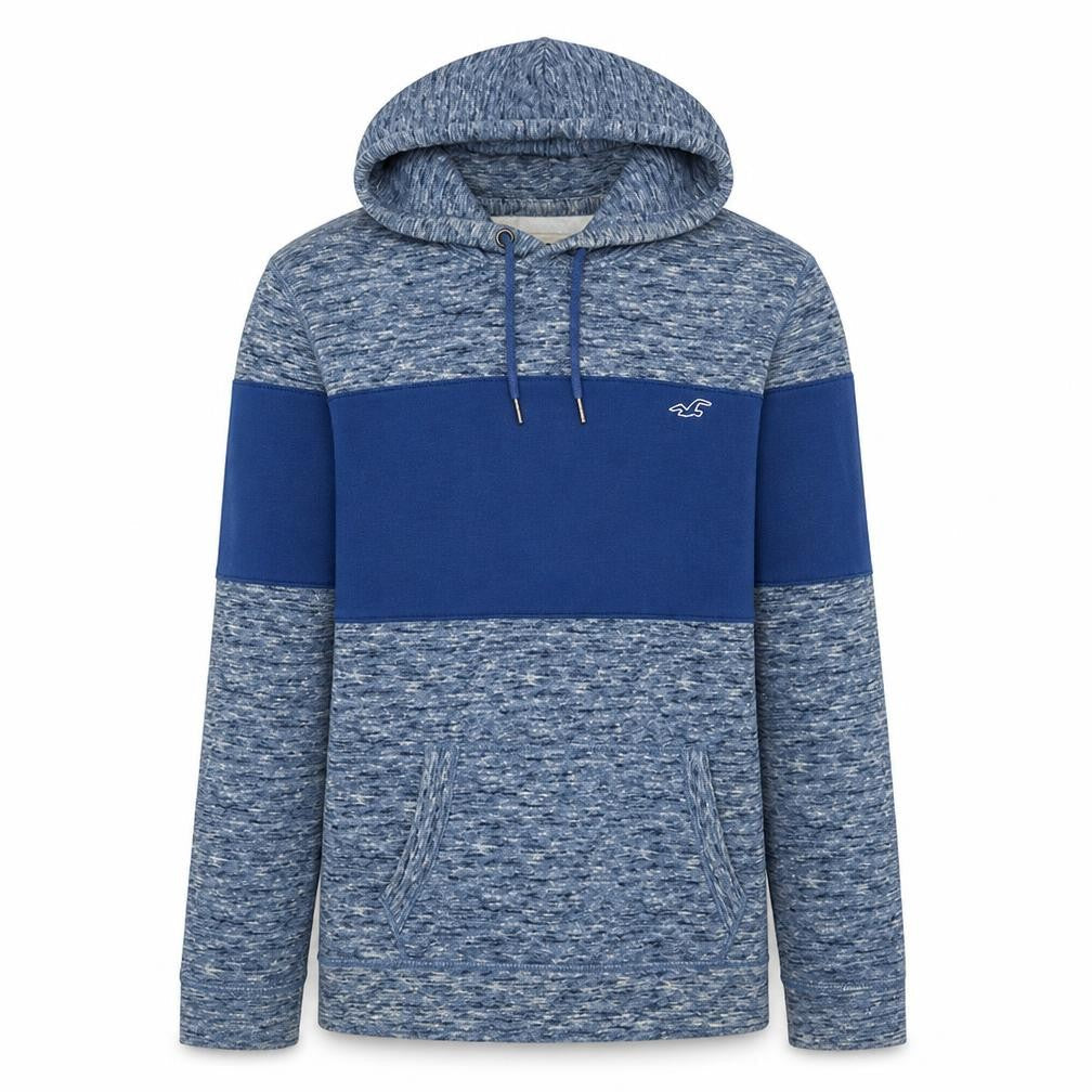 Mens UK Size M Hollister Blue Pullover Hoodie
