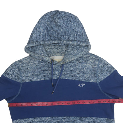 Mens UK Size M Hollister Blue Pullover Hoodie