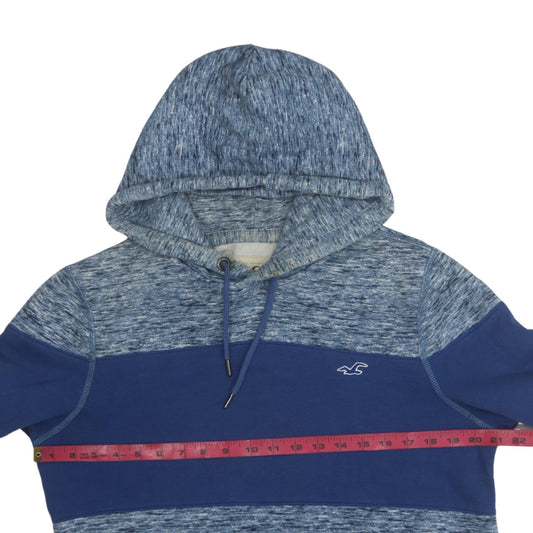 Mens UK Size M Hollister Blue Pullover Hoodie