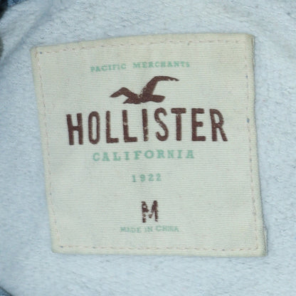 Mens UK Size M Hollister Blue Pullover Hoodie