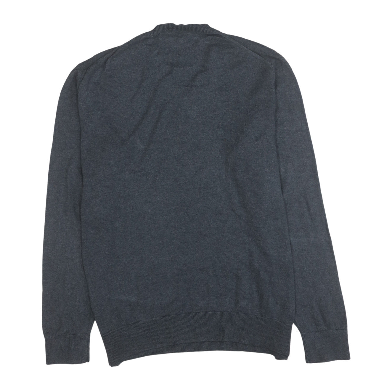Nautica Men's Grey V-Neck Cotton Modal Pullover Jumper Size L