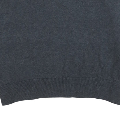 Nautica Men's Grey V-Neck Cotton Modal Pullover Jumper Size L