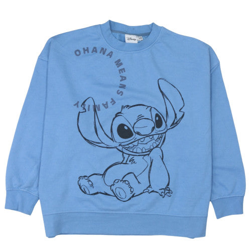 Womens UK Size M Disney Blue Pullover Sweatshirt