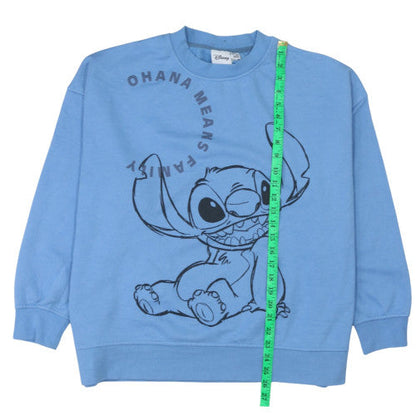 Womens UK Size M Disney Blue Pullover Sweatshirt
