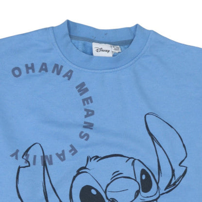 Womens UK Size M Disney Blue Pullover Sweatshirt