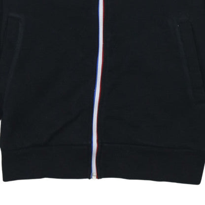 Le Coq Sportif Men's Black & White Small Track Jacket - Cotton Blend Zip-Up
