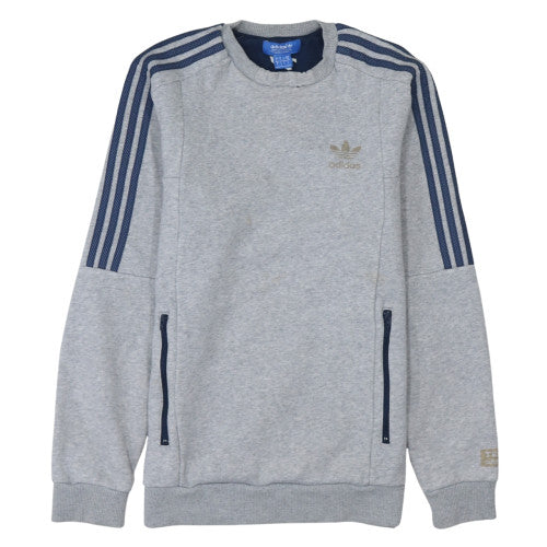 Mens UK Size S adidas Grey Pullover Sweatshirt