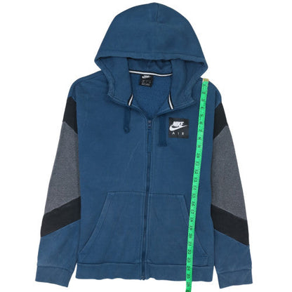 Mens UK Size S Nike Blue Full Zip Hoodie