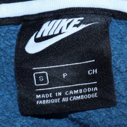 Mens UK Size S Nike Blue Full Zip Hoodie