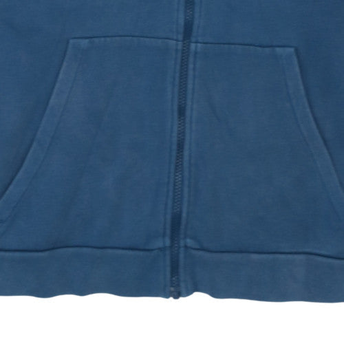 Mens UK Size S Nike Blue Full Zip Hoodie
