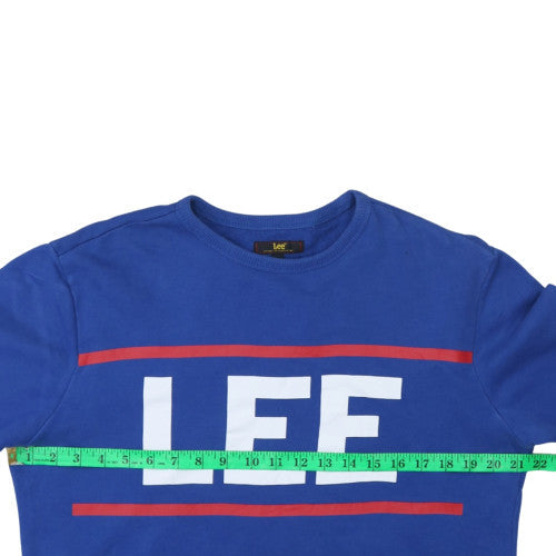 Mens UK Size M Lee Blue Pullover Sweatshirt
