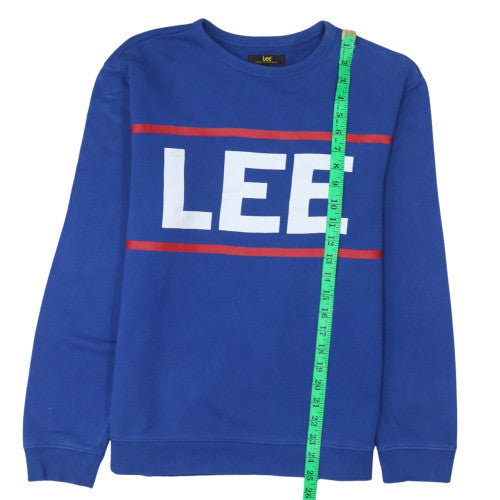 Mens UK Size M Lee Blue Pullover Sweatshirt