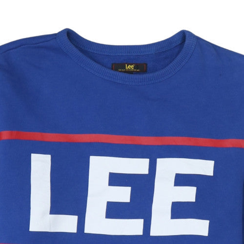 Mens UK Size M Lee Blue Pullover Sweatshirt