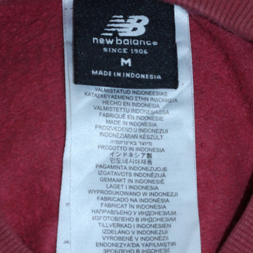 Womens UK Size M New Balance Red Pullover Sweatshirt