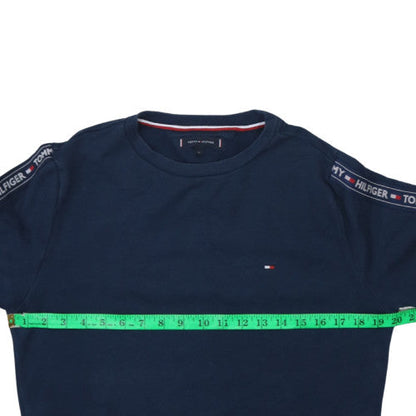 Mens UK Size S Tommy Hilfiger Blue Pullover Sweatshirt