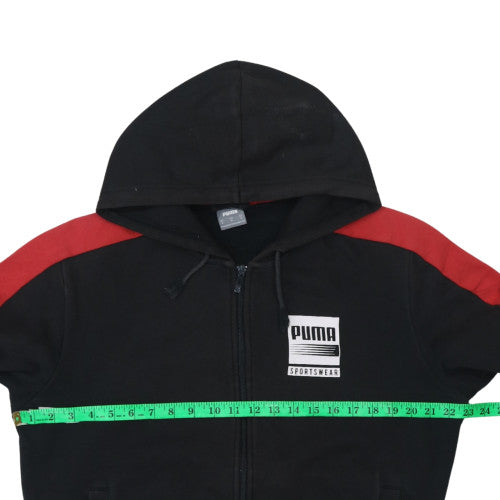 Mens UK Size M PUMA Black Full Zip Hoodie