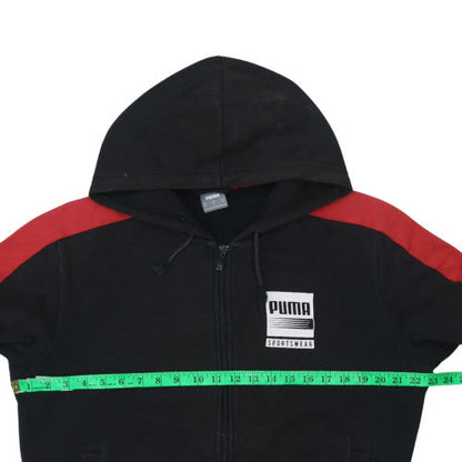Mens UK Size M PUMA Black Full Zip Hoodie
