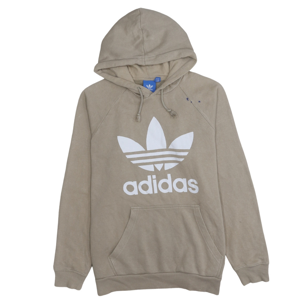 Mens UK Size M adidas Beige Pullover Hoodie