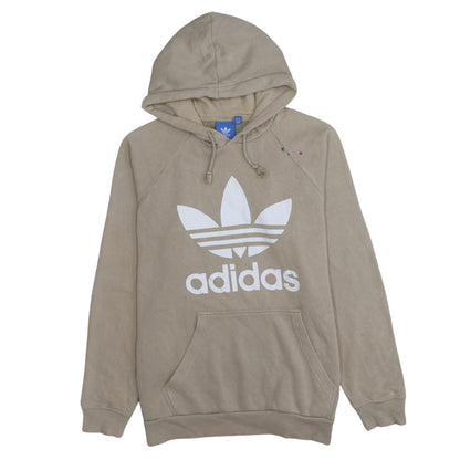 Mens UK Size M adidas Beige Pullover Hoodie