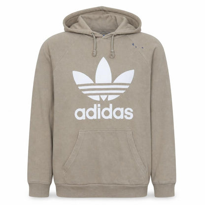 Mens UK Size M adidas Beige Pullover Hoodie