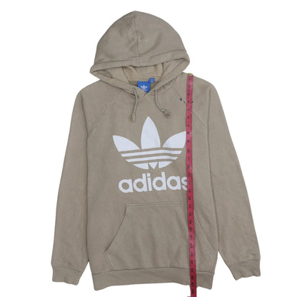 Mens UK Size M adidas Beige Pullover Hoodie