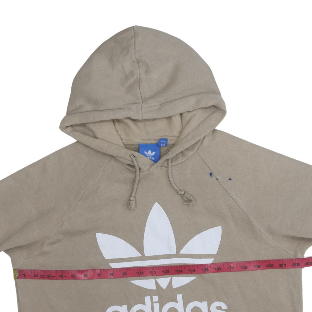 Mens UK Size M adidas Beige Pullover Hoodie