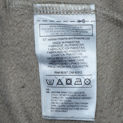 Mens UK Size M adidas Beige Pullover Hoodie
